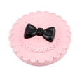 thumbnail image 1 of FELTECHELECTR Estuche para guardar pestañas postizas, profesional, con lazo y espejo, organizador portátil para mujeres, color rosa, 1 of 6