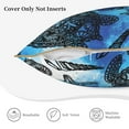 thumbnail image 5 of Kll Turtle Decorative Throw Pillow Covers Velvet Soft For Couch Sofa Bedroom Living Room Outdoor -20"X20", 5 of 8