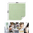 thumbnail image 4 of Sage Green Cloth Napkins Set of 6 Reusable Dinner Napkins, Grid Checkered Plaid Gingham Lattice Trellis Cocktail Napkin Washable Table Napkins for Wedding/Holiday Party/Baby Shower 20"x20", 4 of 7