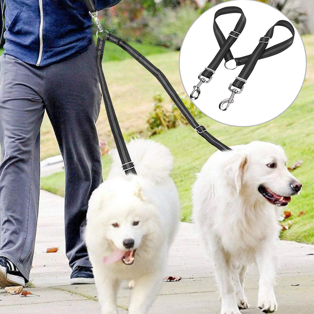 SPRING PARK Pet Supply No Tangle Dog Leash Coupler, Double Dog Walker
