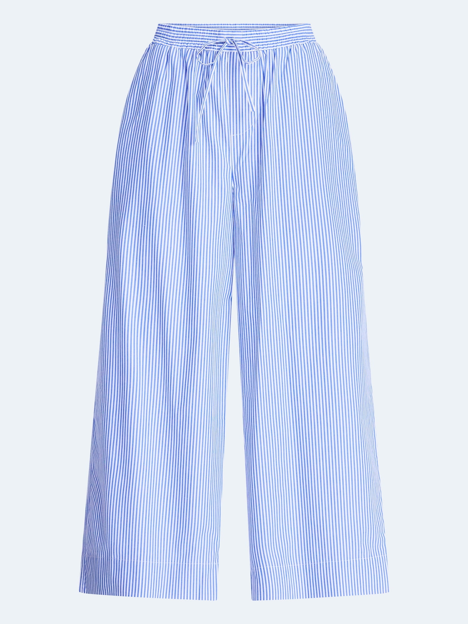 Free Assembly Women's and Women's Plus Cotton Poplin Cropped Wide Leg Pants, 26" Inseam, Sizes XS-4X