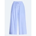 thumbnail image 5 of Free Assembly Women's and Women's Plus Cotton Poplin Cropped Wide Leg Pants, 26" Inseam, Sizes XS-4X, 5 of 5