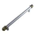thumbnail image 1 of 24 in. Center to Center 26 in. Satin Brass Antique Rattan Oversize Tube Handle, 1 of 1