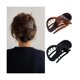 thumbnail image 1 of wonima11 2 Pcs Flat Hair Clips for Women French Concord Claw Clips for Thick Hair Strong Hold No Slip Grip Hair Claw Clip Matte Hair Clips for Thin Hair, Black & Amber, 1 of 1