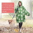 thumbnail image 4 of Wearable Oversized Blanket,Green Ghost Bat Pattern Wearable Blanket Hoodie for Adults,Cozy Hooded Blankets with Super Pockets,Super Warm Fuzzy Pullover for Women & Men, 4 of 6