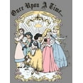 thumbnail image 2 of Junior's Disney Princesses Classic Once Upon a Time  Cowl Neck Sweatshirt Gray Heather Medium, 2 of 4