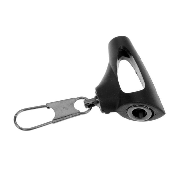Conector a presión con enclavamiento deslizante de plomo para línea de pesca de alta resistencia Negro