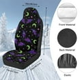 thumbnail image 7 of Uorisanigo Cobweb Print Car Seat Covers Front Seats only, Universal Fit for Most Vehicles, Blanket Cloth Seat Covers 2 Pack, All Weather Car Seats Cover Comfort & Protection, 7 of 7