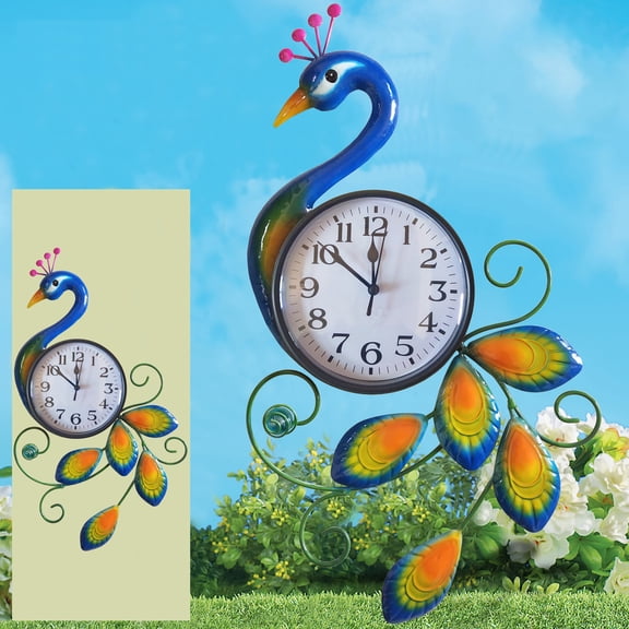 Peacock Wall Clock Modern Creative Household Simple Decorative Clock Mute Wall Chart Clock, Fashion Art Decoration Wall Clock for Living Room,Bedroom,Kitchen