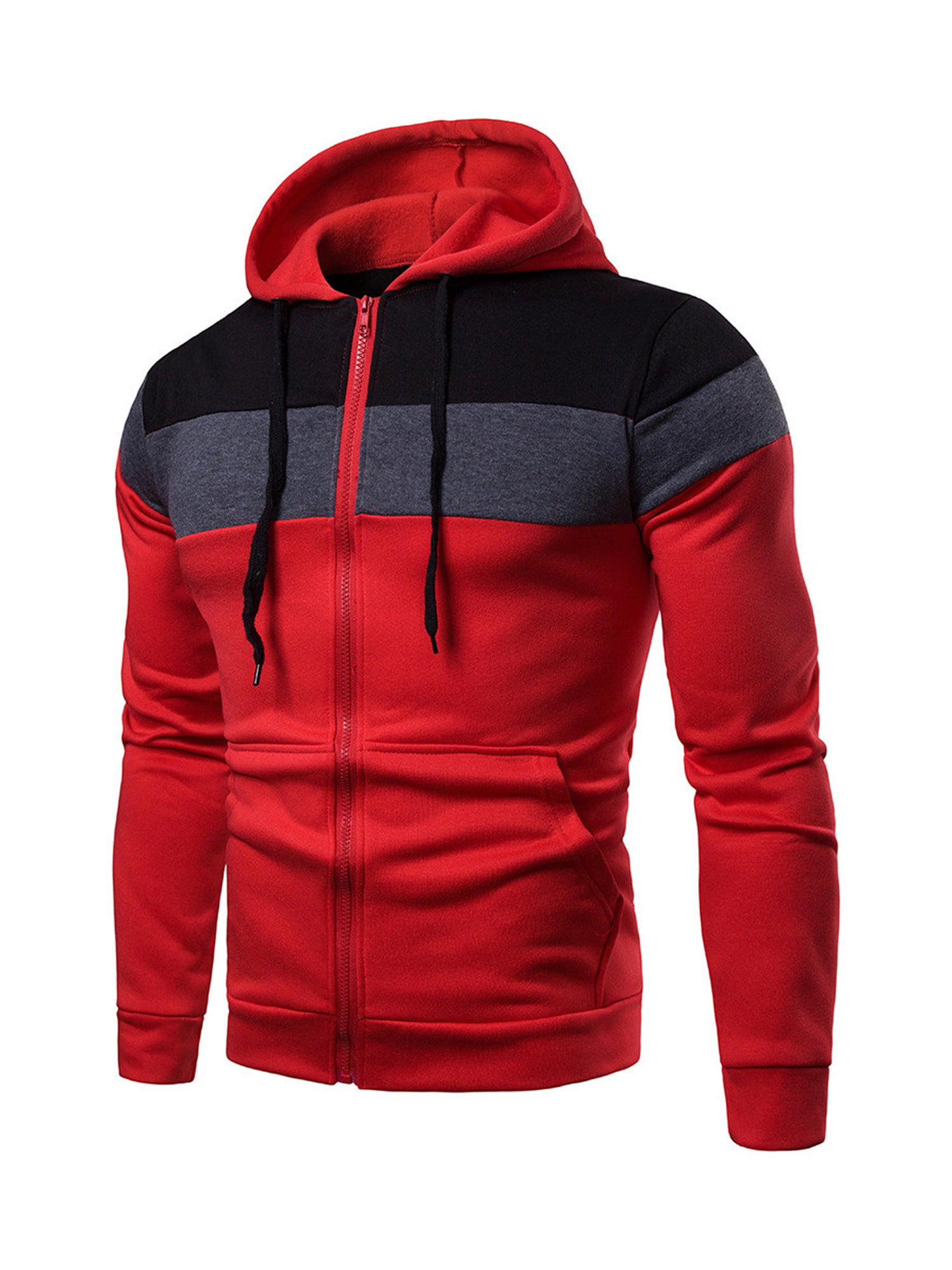 Men Casual Hoodies Coat Jacket Outwear Sweater Sports Jumper Loose Pullover Tops