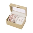 thumbnail image 5 of Folio Women's Gift Set; Rose Gold Tone Bracelet Watch, Stone Bezel with Stretch Bracelet with Crystals and Earring (FMDAL1175), 5 of 5