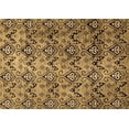 thumbnail image 1 of Ahgly Company Indoor Rectangle Abstract Brown Modern Area Rugs, 2' x 5', 1 of 4