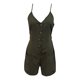 thumbnail image 4 of MKLEKYY Mono Corto Deportivo de Lino de Verano para Mujer con Detalle de Lazo y Volantes, 4 of 4