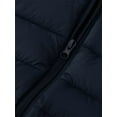 thumbnail image 3 of KVE Women's Hooded Packable Ultra Light Coat Warm Short Puffer Jacket Navy M, 3 of 9