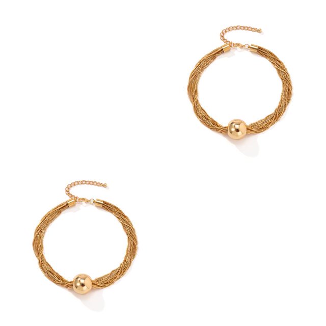 Collar de Cadena Torcida Minnieouse para Mujer Oro Ajustable