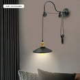 thumbnail image 3 of Vintage Wall Mount Lamp Gooseneck Pulley Light Industrial Wall Sconce Lighting Fixture Without Bulb, 3 of 17