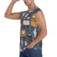thumbnail image 3 of Kdxio Llama and Cactus for Men's Muscle T-shirt,Sleeveless for Workout Running Athletic Gym Lounge Casual, 3 of 7