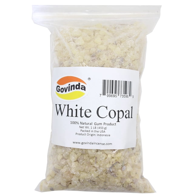 Incienso Govinda, goma de mascar blanca de árbol de copal, 454 g
