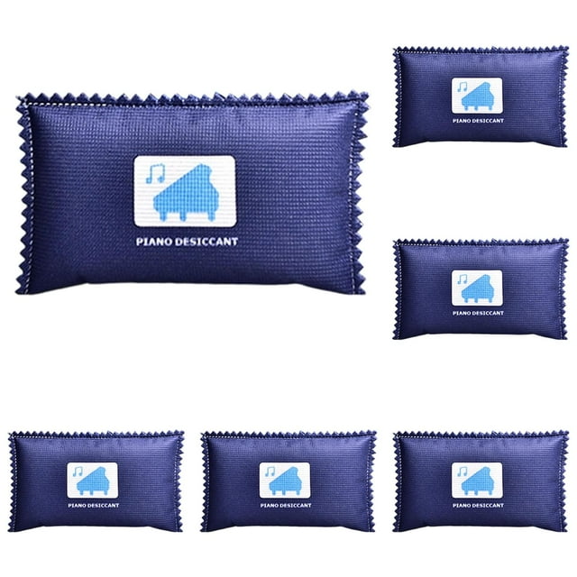5 Pcs Sachets de Gel de Silice Déshydratant pour Rangement, Sacs de Gel de Silice à Couleur Indiquée pour Déshumidification de Garde-Robe, Paquets de Gel de Silice Déshydratant pour Rangement de Piano, Absorbeur d'Humidité, Piano