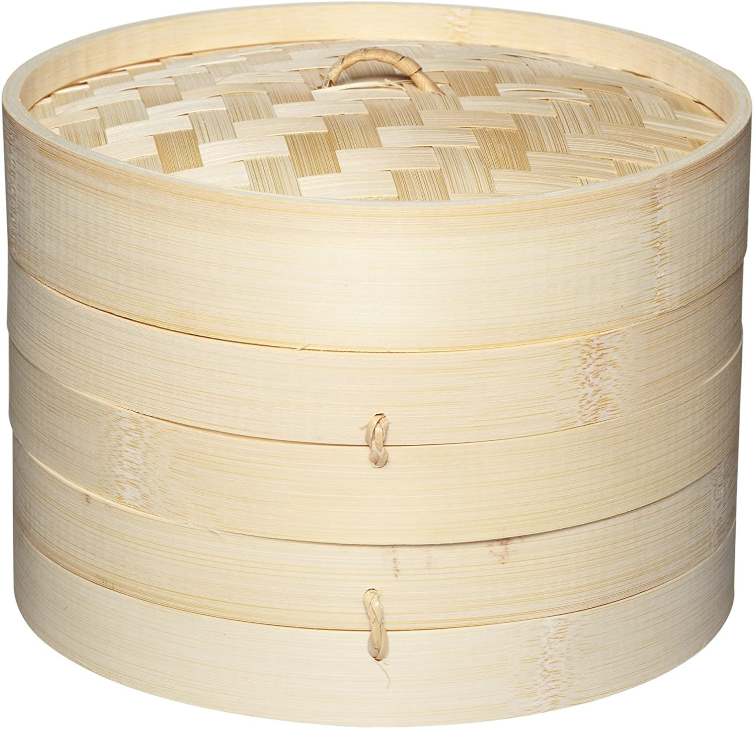 Ibili 2 Tier Woven Bamboo Steamer Chinese Oriental 12cm 5" 727510 