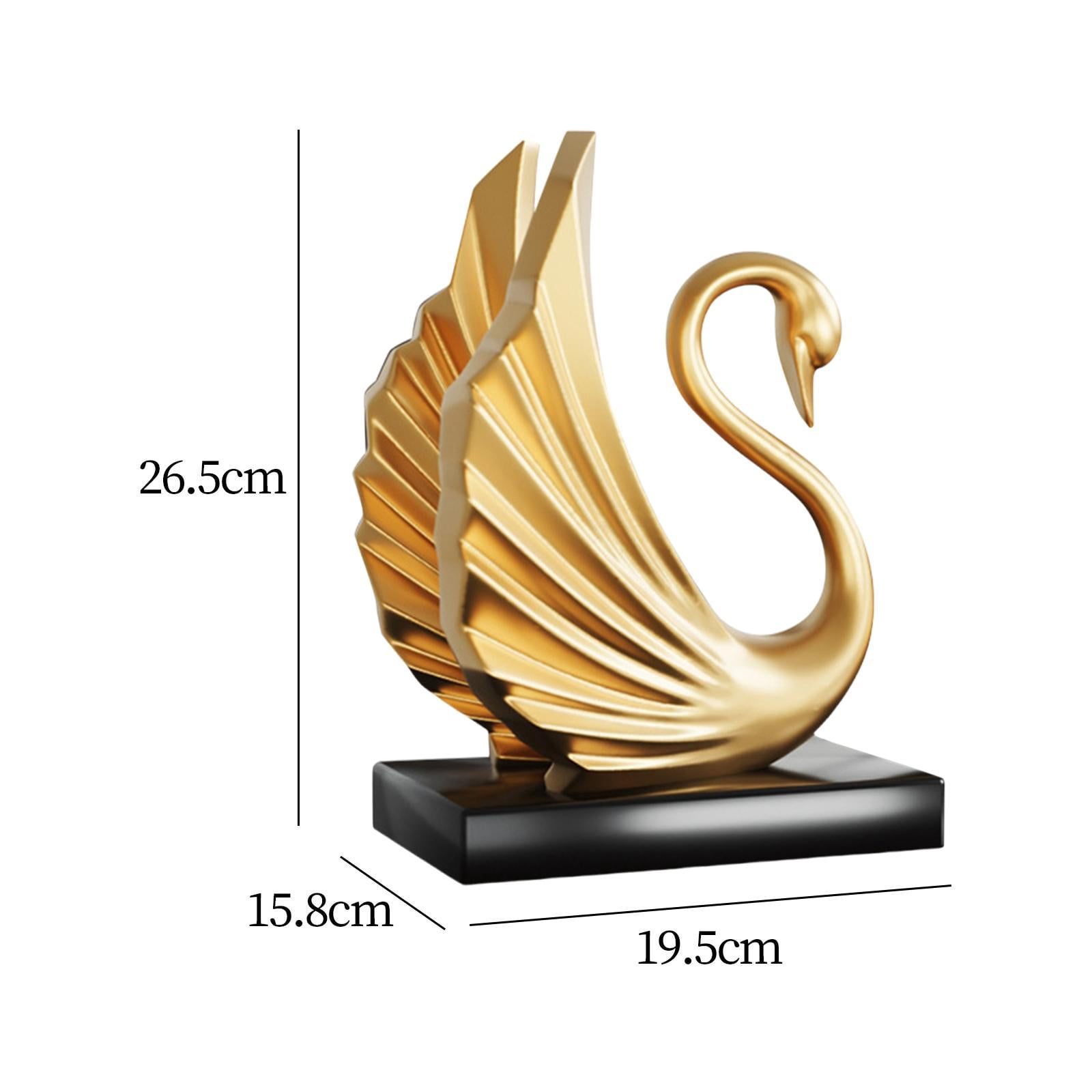 Fiocias Swan Toilet Paper Holder Paper Towel Holder Countertop Kitchen Roll Holder Standing Resin Statue Lightweight Antirust Suitable for Wedding Party Home