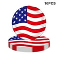 thumbnail image 4 of OutmaxHome 10 Pcs American Flag Patriotic Party Paper Plates Supplies - Disposable Tableware Paper Set for Veterans, Election, 4th of July, Independence Day Decorations, Serves 10 Guests, 7inch, 4 of 4