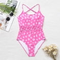 thumbnail image 2 of Traje de baño de una pieza para mujer, cómodo, elástico, ajustado, con estampado de flores, para mujer OAVQHLG3B Store  lin121212, 2 of 4