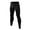Black, variant on Men's Compression Pants Leggings Sports Tights Performance Athletic Baselayer Workout Running Size 2XL White