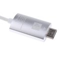 thumbnail image 3 of Cable USB-C Tipo C USB 3.1 A 4k 2k HDTV Para Galaxy S8 S8 Plateado plata CUTICAT Cable USB C a, 3 of 7