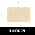 thumbnail image 2 of Bath Rug 30x20, Thick Soft Absorbent Chenille, Rubber Backing Quick Dry Microfiber Mats, Machine Washable Rugs for Shower Floor, Bathroom Runner Bathmat Accessories Decor, Sand, 2 of 6