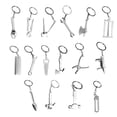 thumbnail image 2 of Claw Hammer Simulation Tools Key Chain Key Chain; Spanner Keychain; Mini Wrench Spanner Keychain Jewelry Valentine's Day Gift Key Ring, 2 of 9