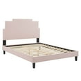 thumbnail image 3 of Modway Lindsey Performance Velvet King Platform Bed in Pink, 3 of 10