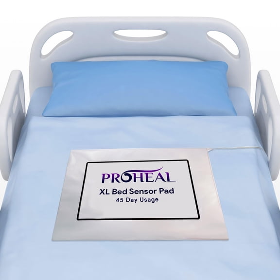 ProHeal Elderly Monitoring Bed Sensor Pad, 45 Day Usage Time - Portable Dementia And Senior Fall Prevention - 20” x 30” Pad Only