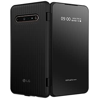 Funda para teléfono LG V60, pantalla extendida desmontable de doble pantalla