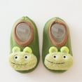 thumbnail image 4 of kamemir Slippers Baby Toddler Warm Winter House Slippers Baby Boys Girls Indoor Home Slippers Cozy Lightweight Non-Slip Shoes For Kids Plush Linned(Green,12-18 Months), 4 of 4