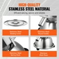thumbnail image 2 of KFFKFF Electric Sifter Shaker, Stainless Steel, 45W, with Dual Mesh 12+80, Ideal for Flour, Mungbean, and Rice, Automatic Powder Sieving Machine for Kitchen Countertops, 2 of 9