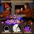 thumbnail image 6 of Halloween Treats 50Pcs LED Ring Light Up Rings Glow in The Dark Halloween Party Favors for Kid LED Flash Rings Non Candy Gift Bag Fillers, 6 of 7