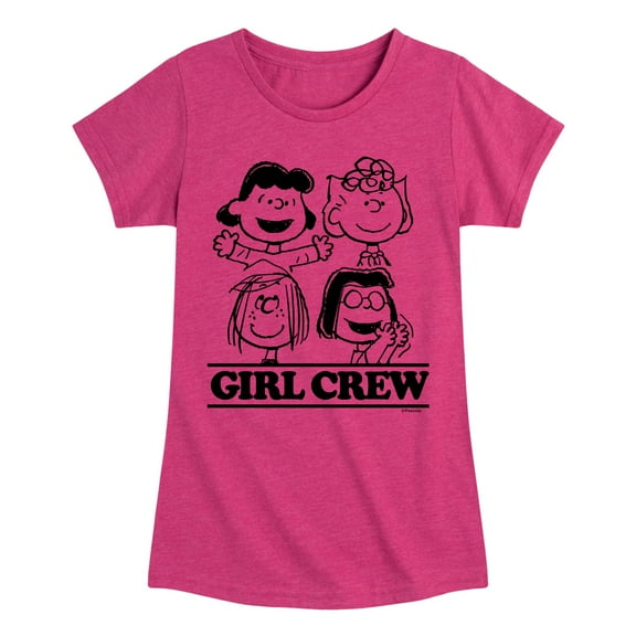 Peanuts - Girl Crew - Toddler And Youth Girls Short Sleeve Graphic T-Shirt