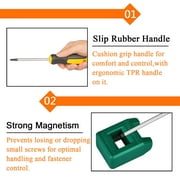 Tonsiki 12pcs Security Torx Screwdriver Set, 6 Point Star Screwdriver Set, Magnetic Torque Screwdriver, Precision T5 T8 T15 T25 T30 Torx Screwdriver