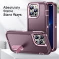 thumbnail image 2 of for iPhone 14 Pro Case, iPhone 14 Pro Phone Case with Built in Kickstand, Shockproof/Dustproof/Drop Proof Heavy Duty Military-Grade Rugged Protective Cover for iPhone 14 Pro,Purple,For iPhone 14 Pro, 2 of 8