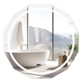 thumbnail image 1 of Costway 30" x 30" LED Bathroom Mirror with Dimmable 3-Color Lights Defog Time/Temp Display, 1 of 10