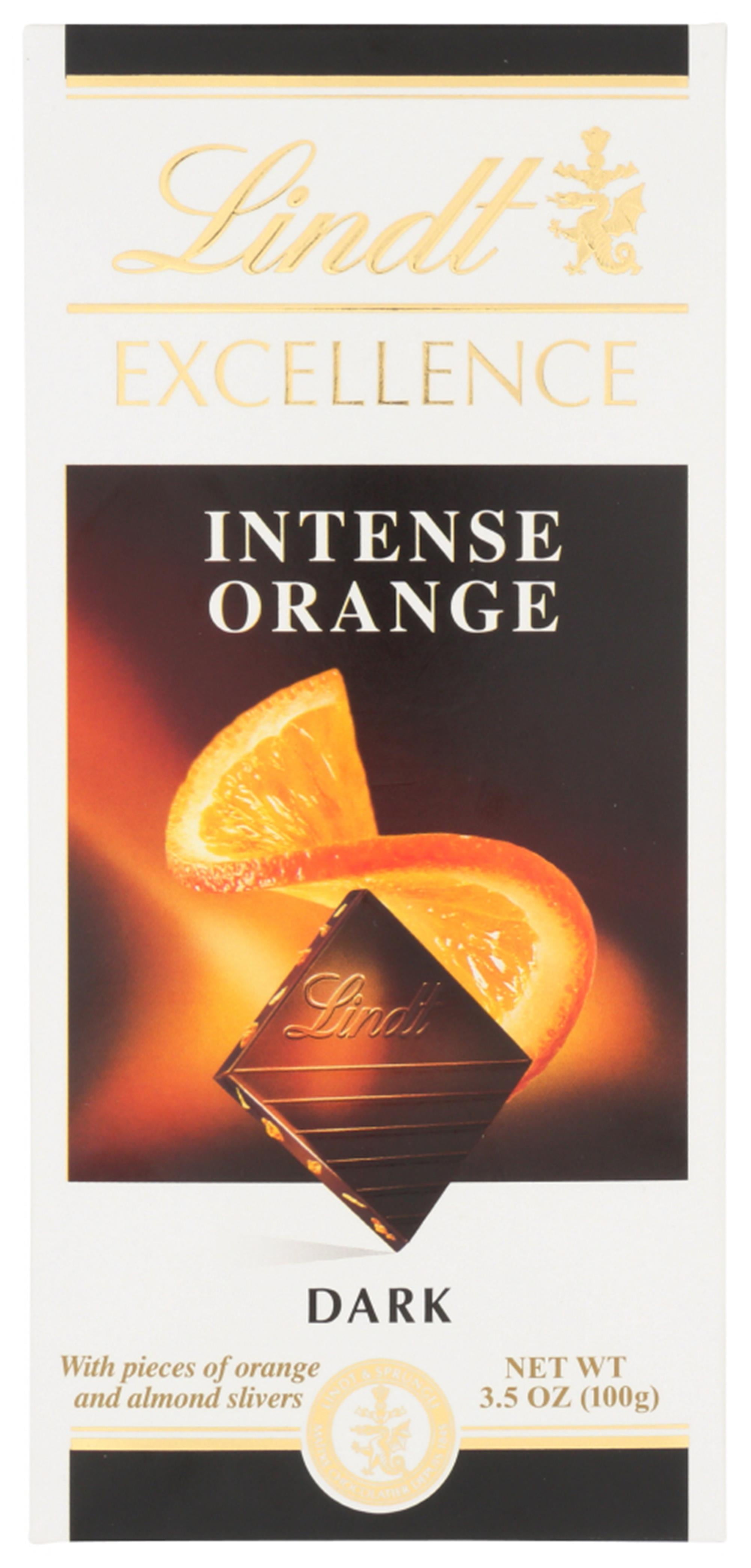 Lindt Excellence Intense Orange Dark Chocolate, 3.5 OZ