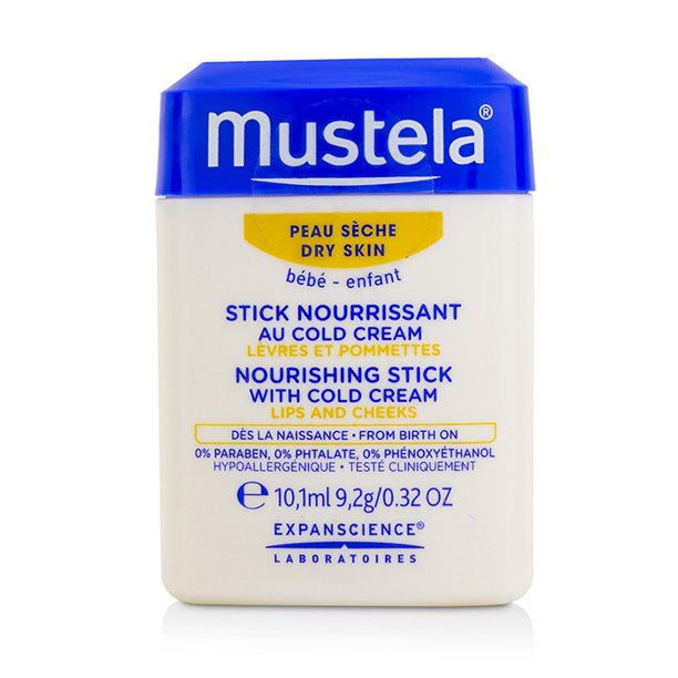 Mustela Nourishing Stick With Cold Cream Lips Cheeks For Dry Skin 9 2g 0 32oz Walmart Com Walmart Com