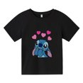 thumbnail image 3 of Camiseta de algodón con dibujos animados divertidos de Lilo Stitch para niños, ropa de manga corta con estampado Y2k, ropa de calle para bebés, 3 of 5