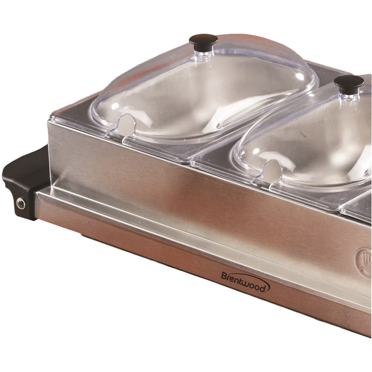 Brentwood 180-Watt Buffet Server, 3-Pan, 4.5-Qt. photo 7