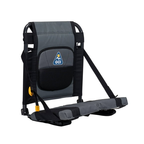 GCI Outdoor SitBacker Canoe Seat With Adjustable Cushioned Back Support, Black