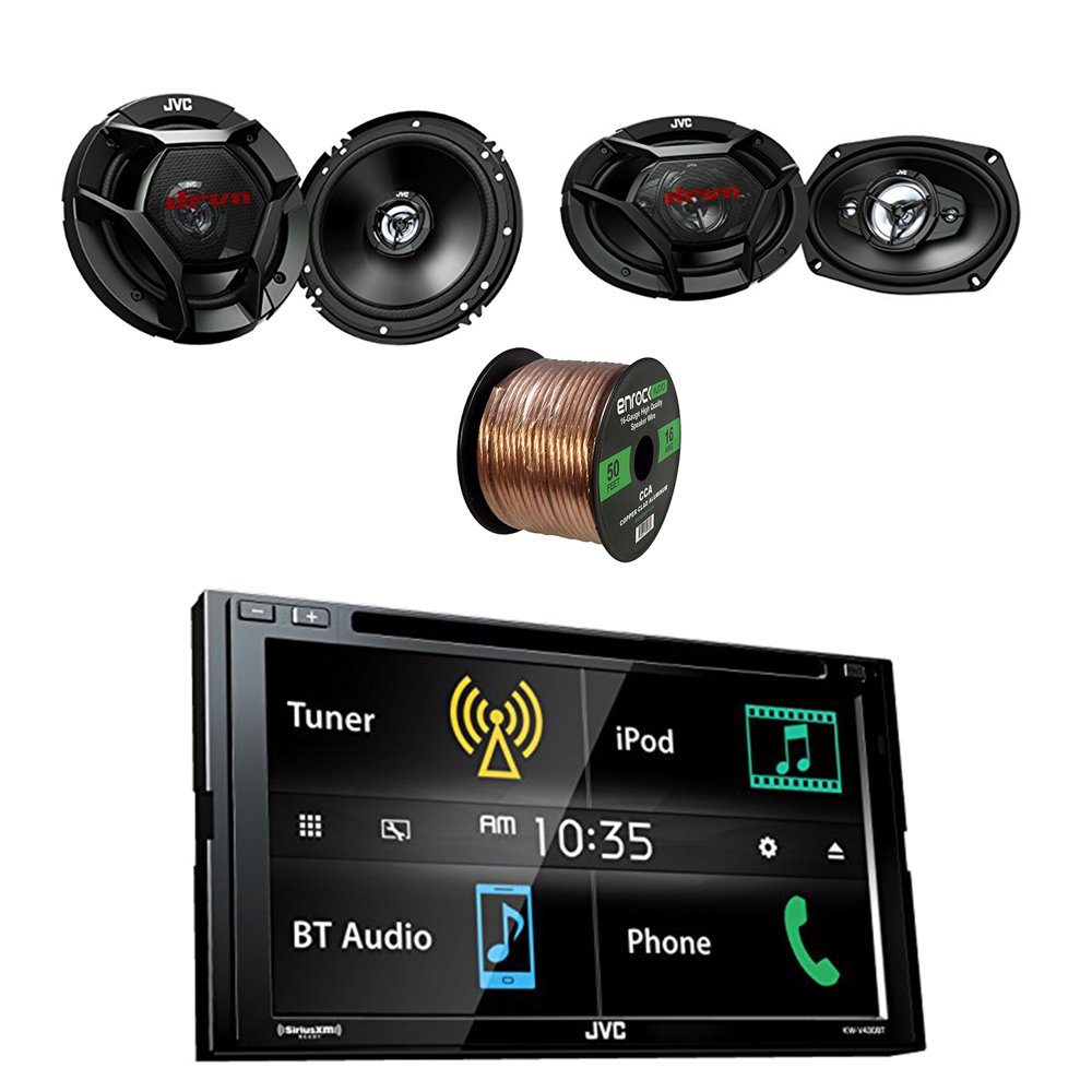 JVC Double DIN Bluetooth LCD Touchscreen MP3 Car Stereo Receiver with