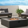 thumbnail image 3 of Propane Fire Pit Table, 50000BTU Rectangle Fire Table, Sturdy Steel And Iron Fence Surface, For Outdoor Gardens, Backyards, Decks, And Patios, 3 of 6