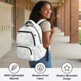thumbnail image 4 of Chririnla Water Repellent 17" Kids Backpack with Cute Kitten Pattern, 600D Polyester Durable Daypack for School and Hiking, 4 of 10