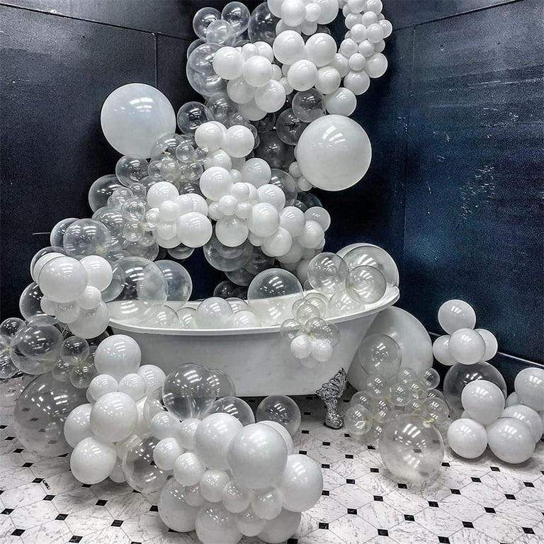  Jenaai 100 Pcs Bubble Clear Balloons for Stuffing 11